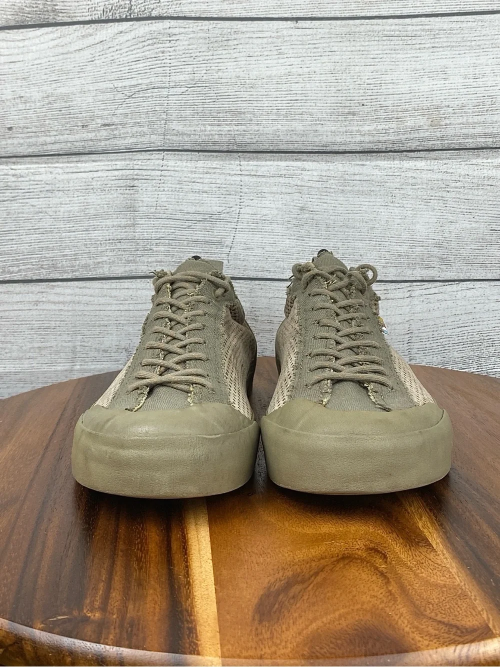 The North Face Clyffe Trainers Olive Green Khaki Mesh Shoe Mens Sneaker Size 8.5